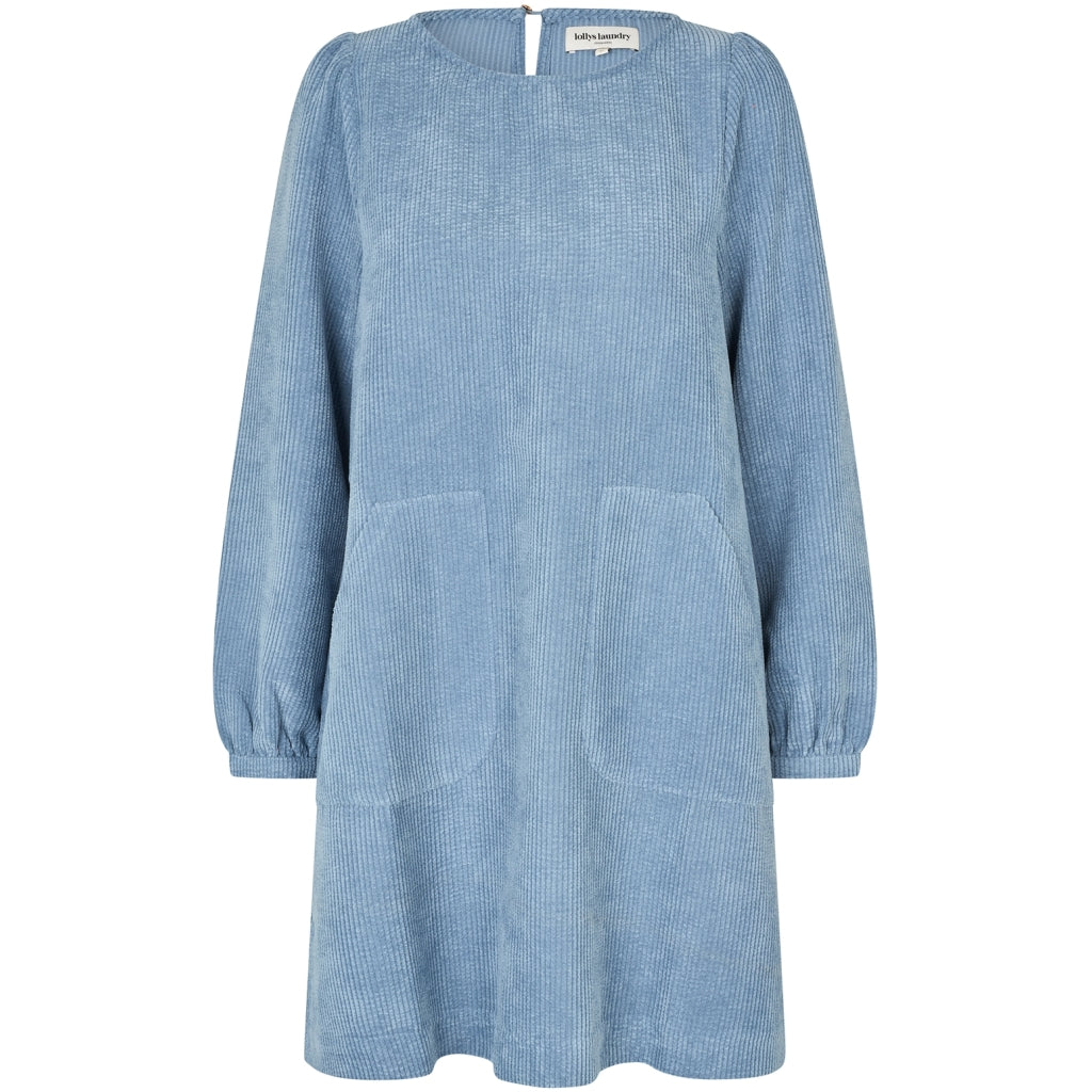 Carla Short Dress Dusty Blue