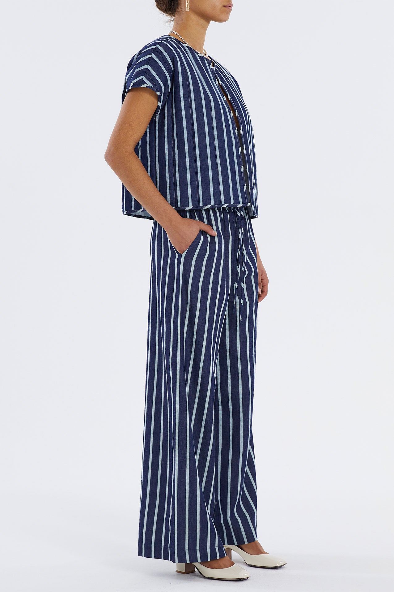 Hallie Vest Stripe