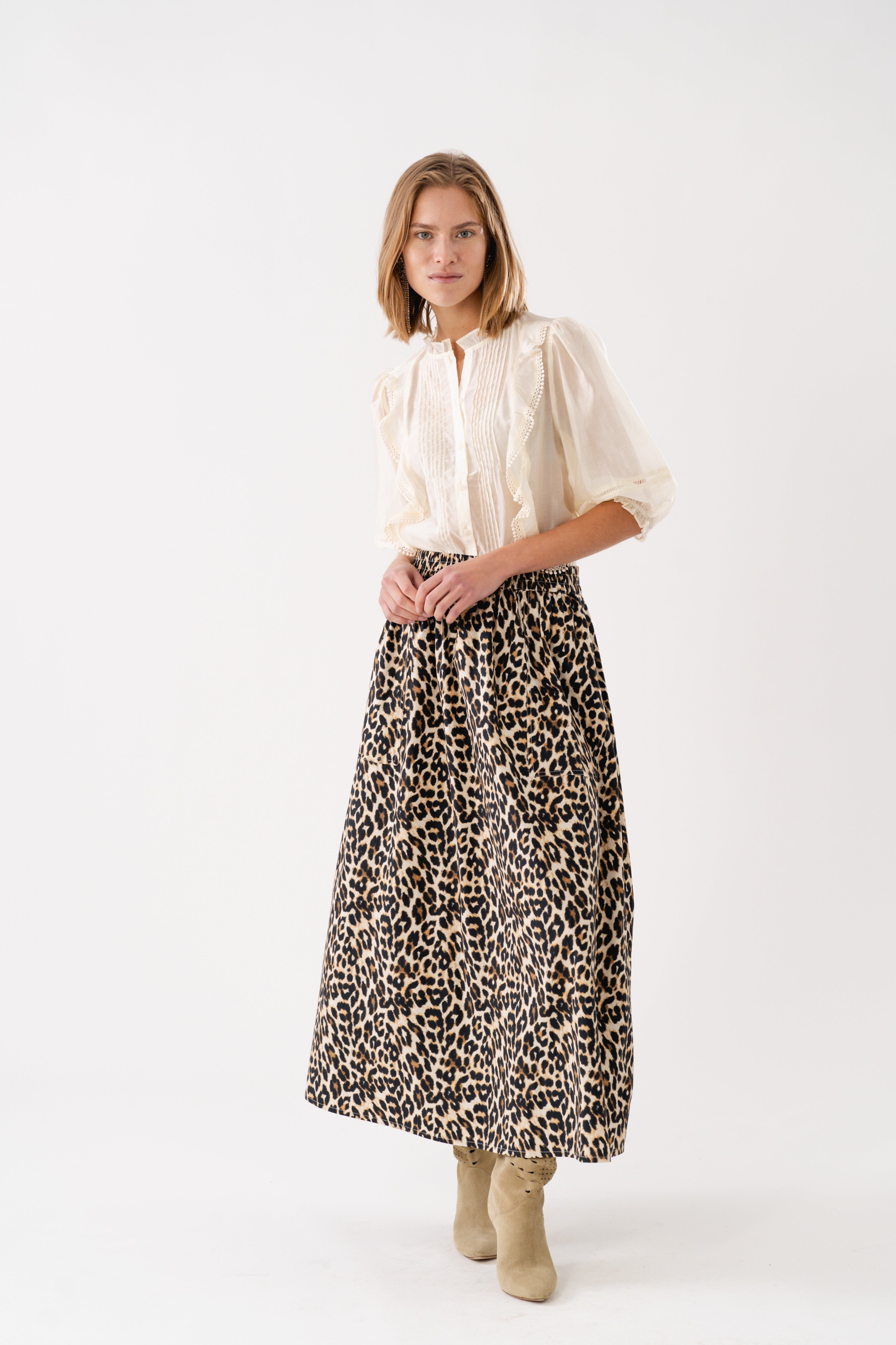 Akana Maxi Skirt Leopard