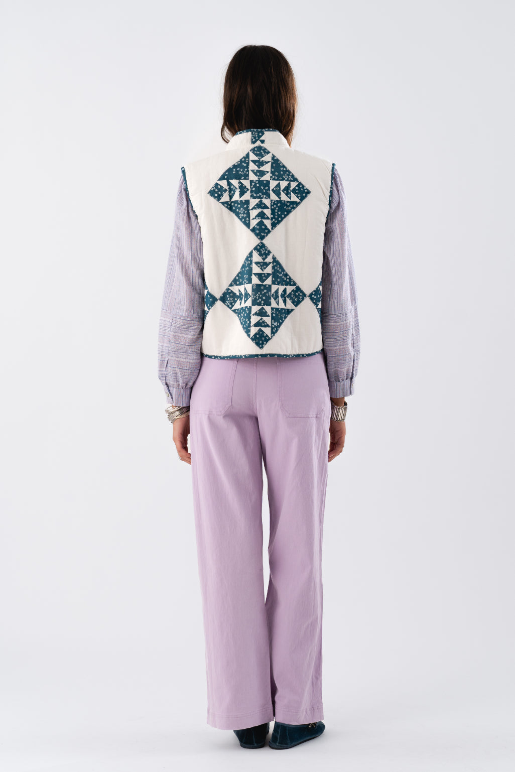 Cairo Vest White/Blue