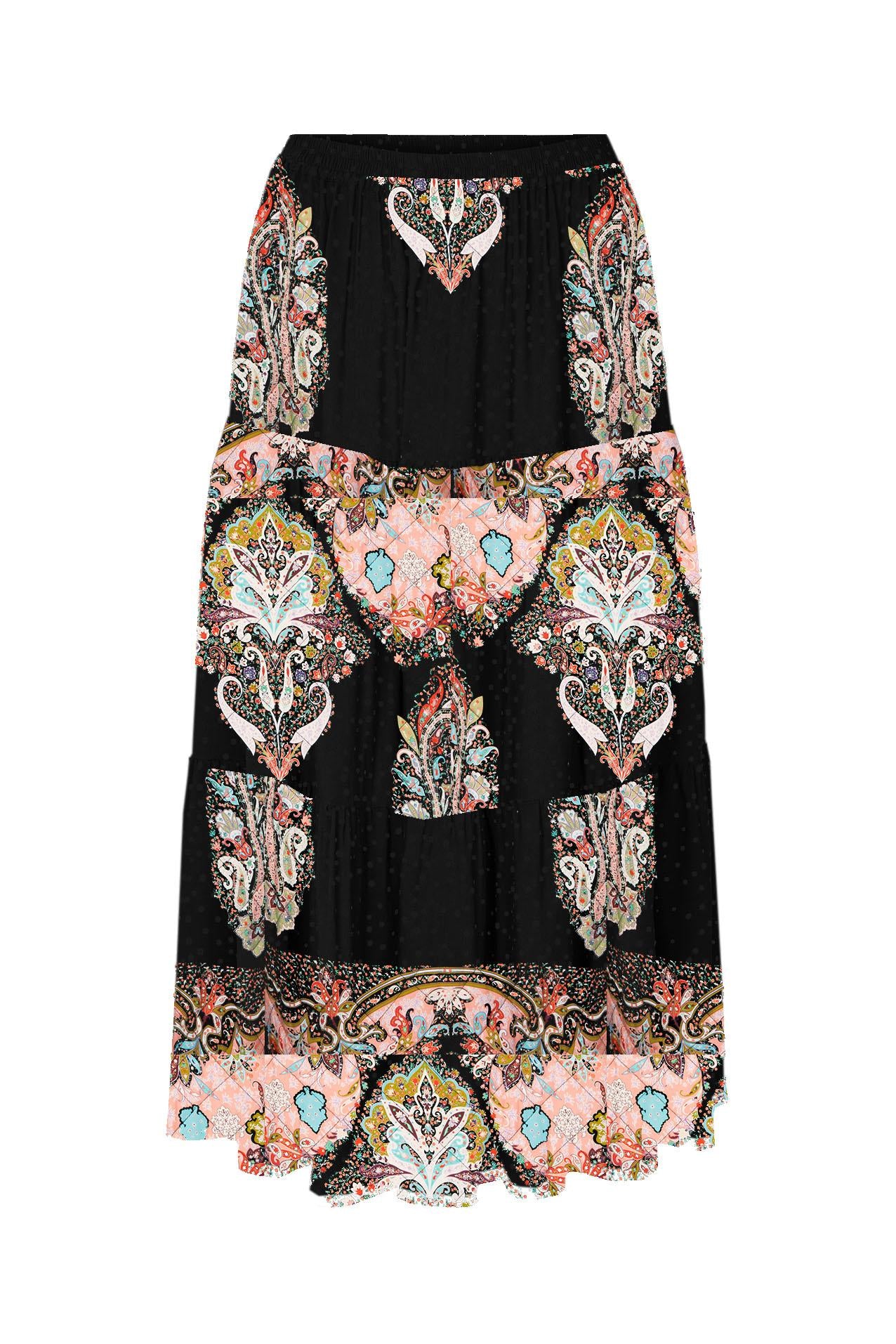 Morning Midi Skirt Flower Print