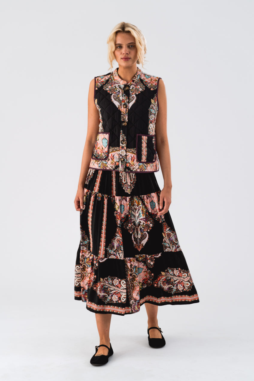 Morning Midi Skirt Flower Print