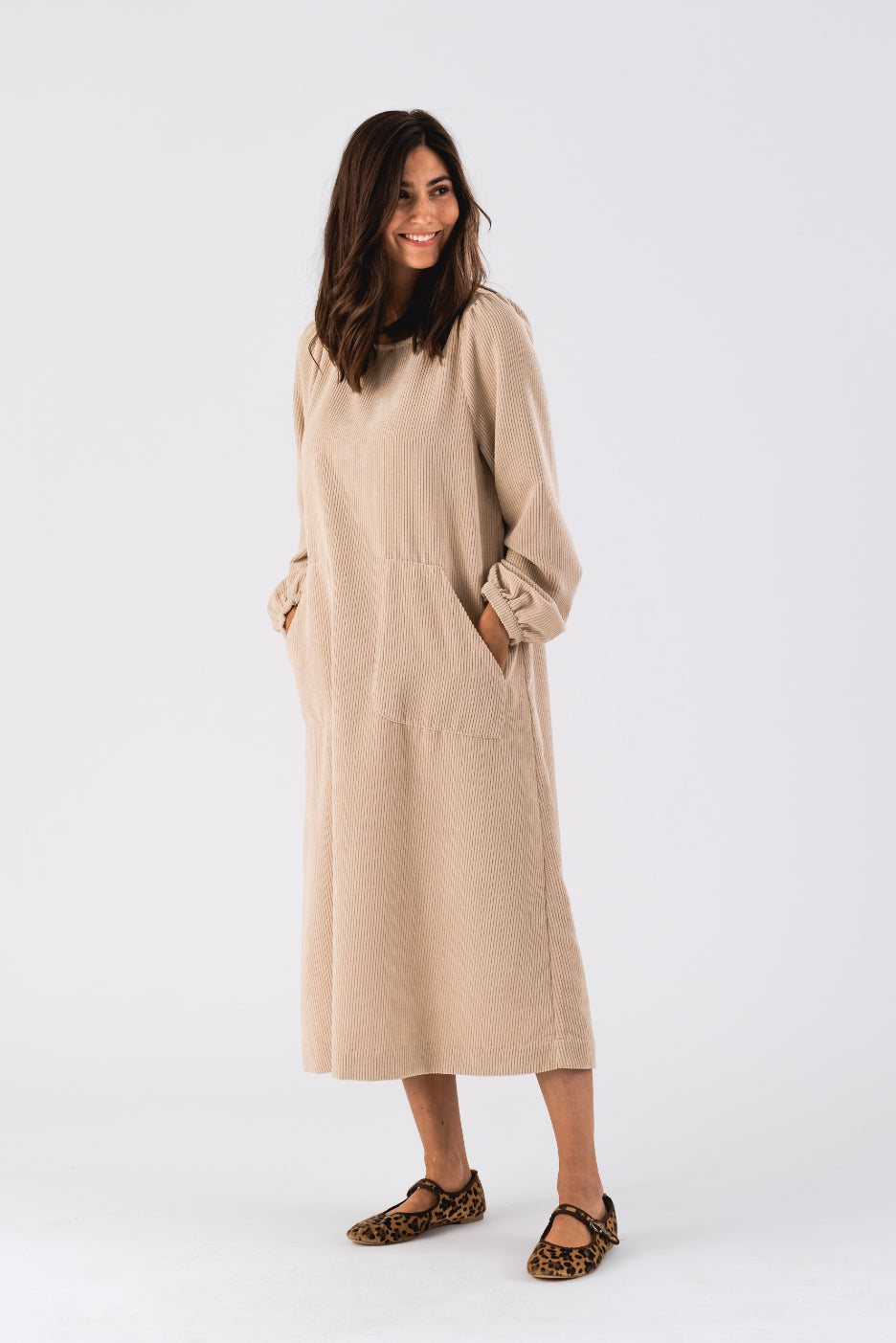 Lucas Midi Dress Sand