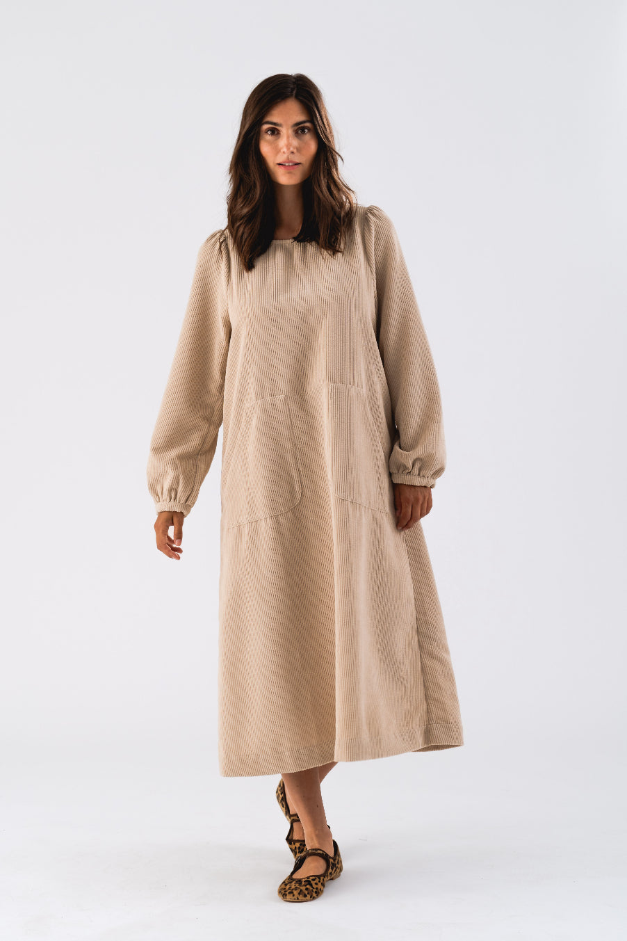 Lucas Midi Dress Sand