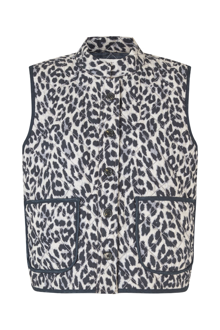 Cairo Quilted Vest Leopard