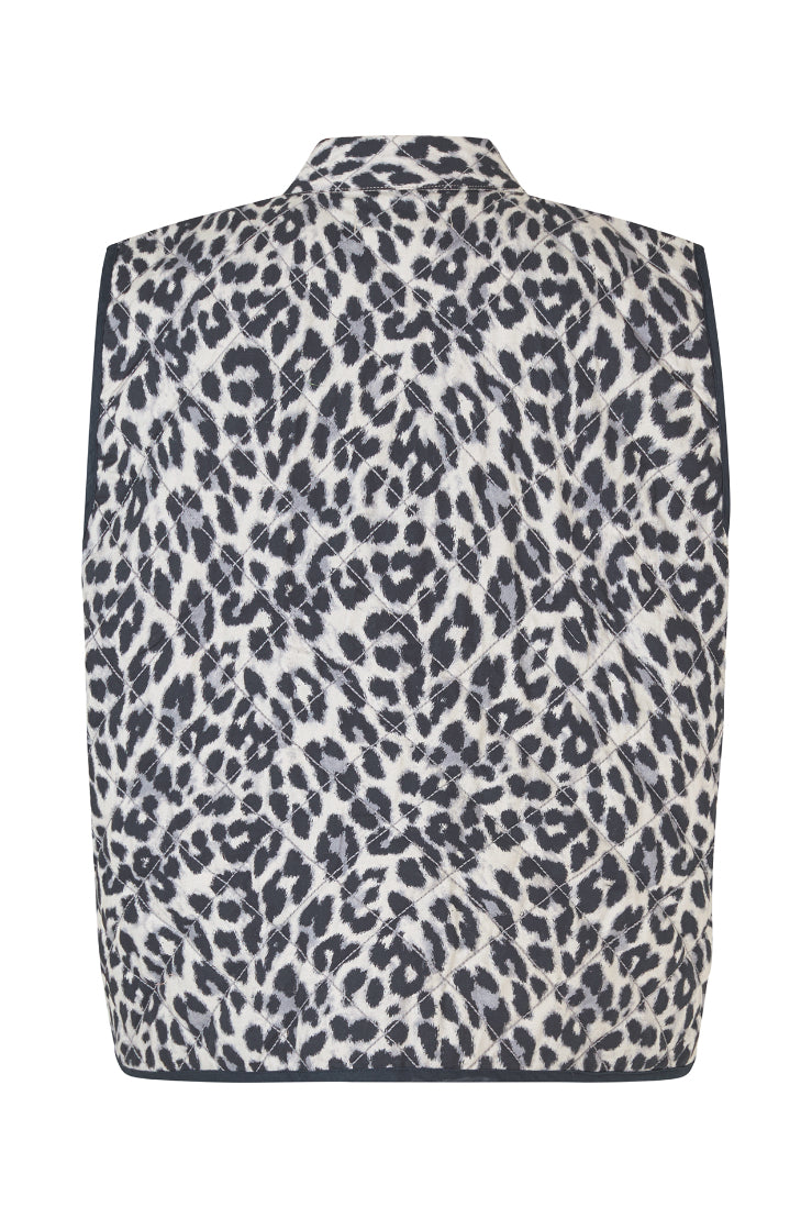 Cairo Quilted Vest Leopard