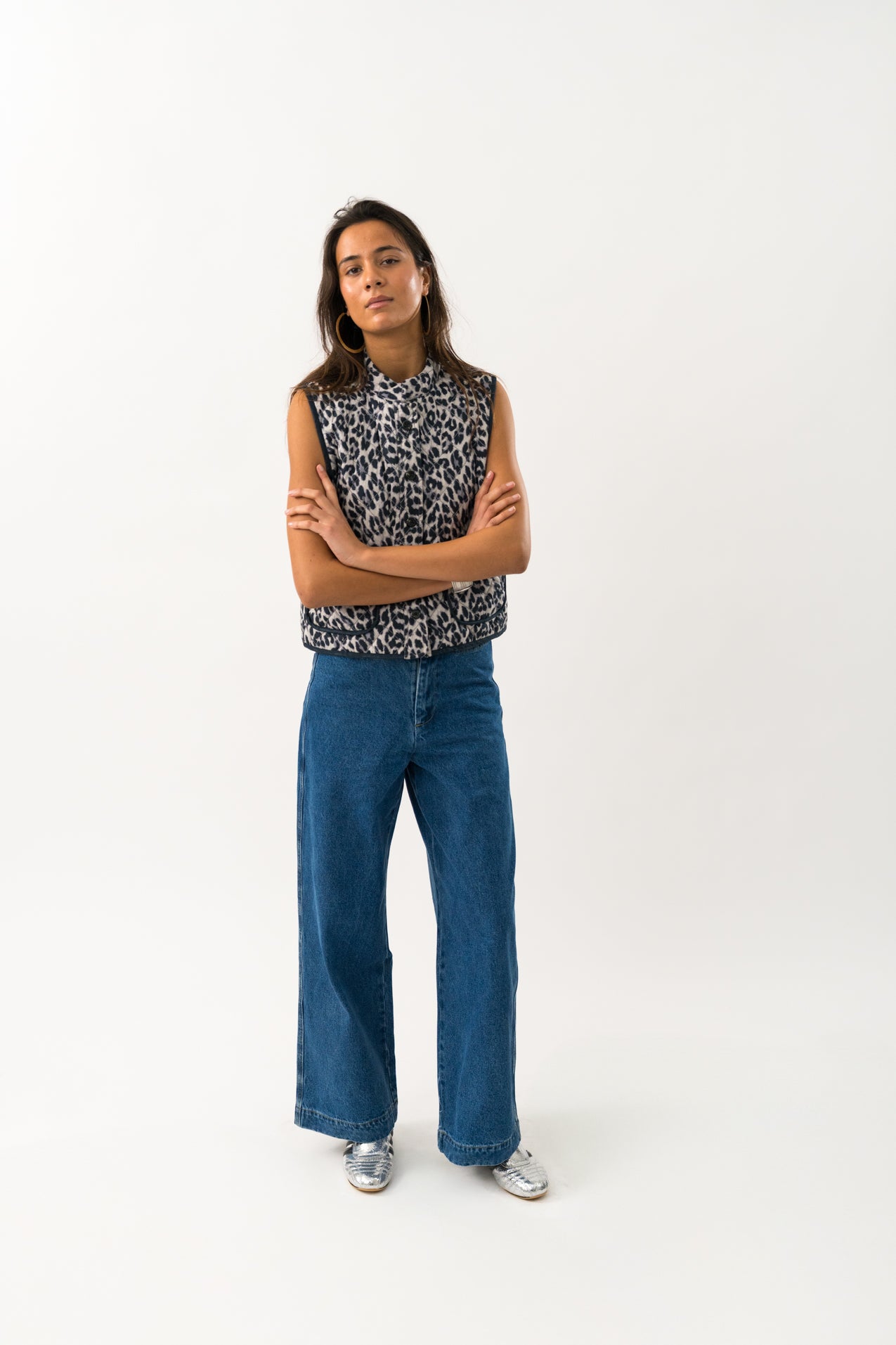 Cairo Quilted Vest Leopard