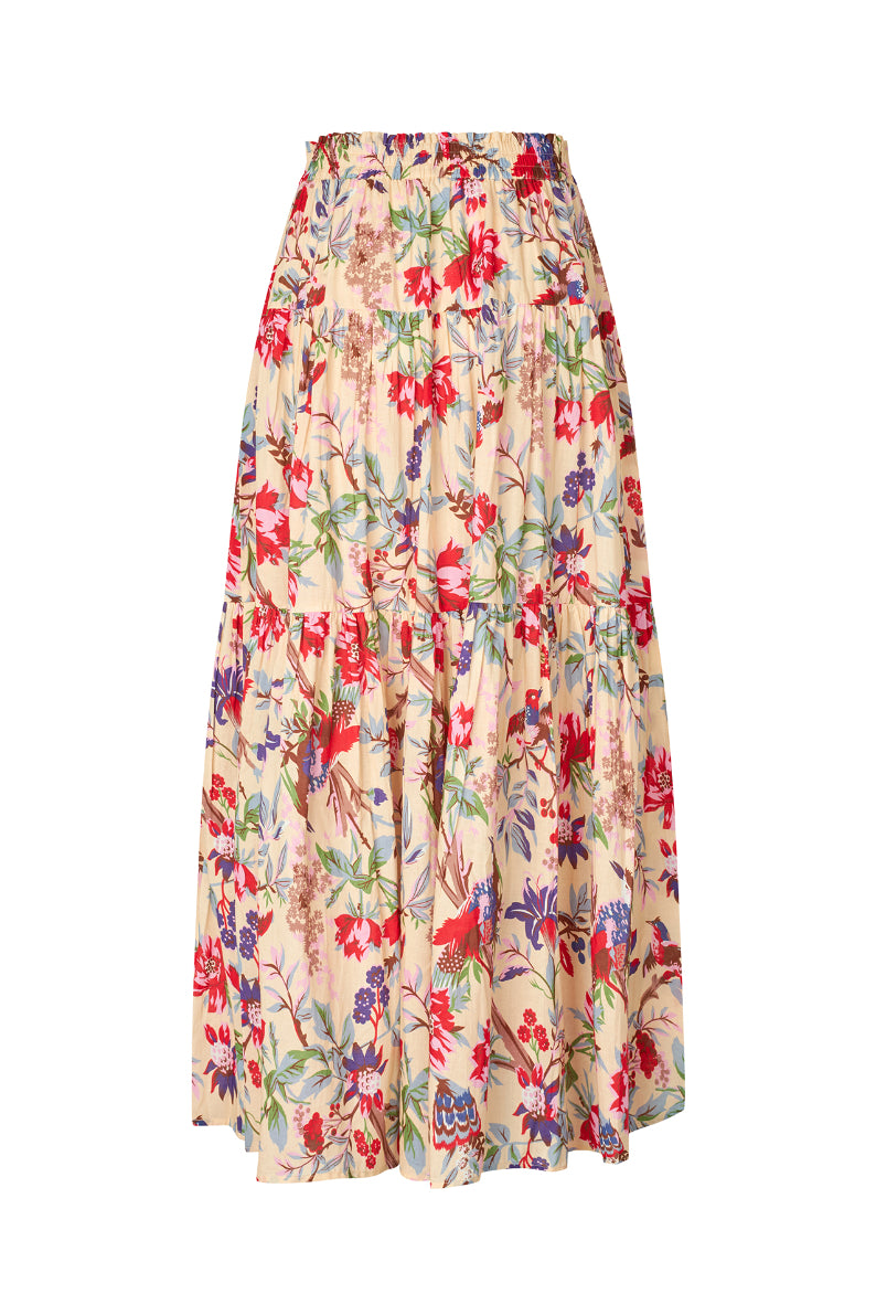 Sunset Maxi Skirt Flower Print