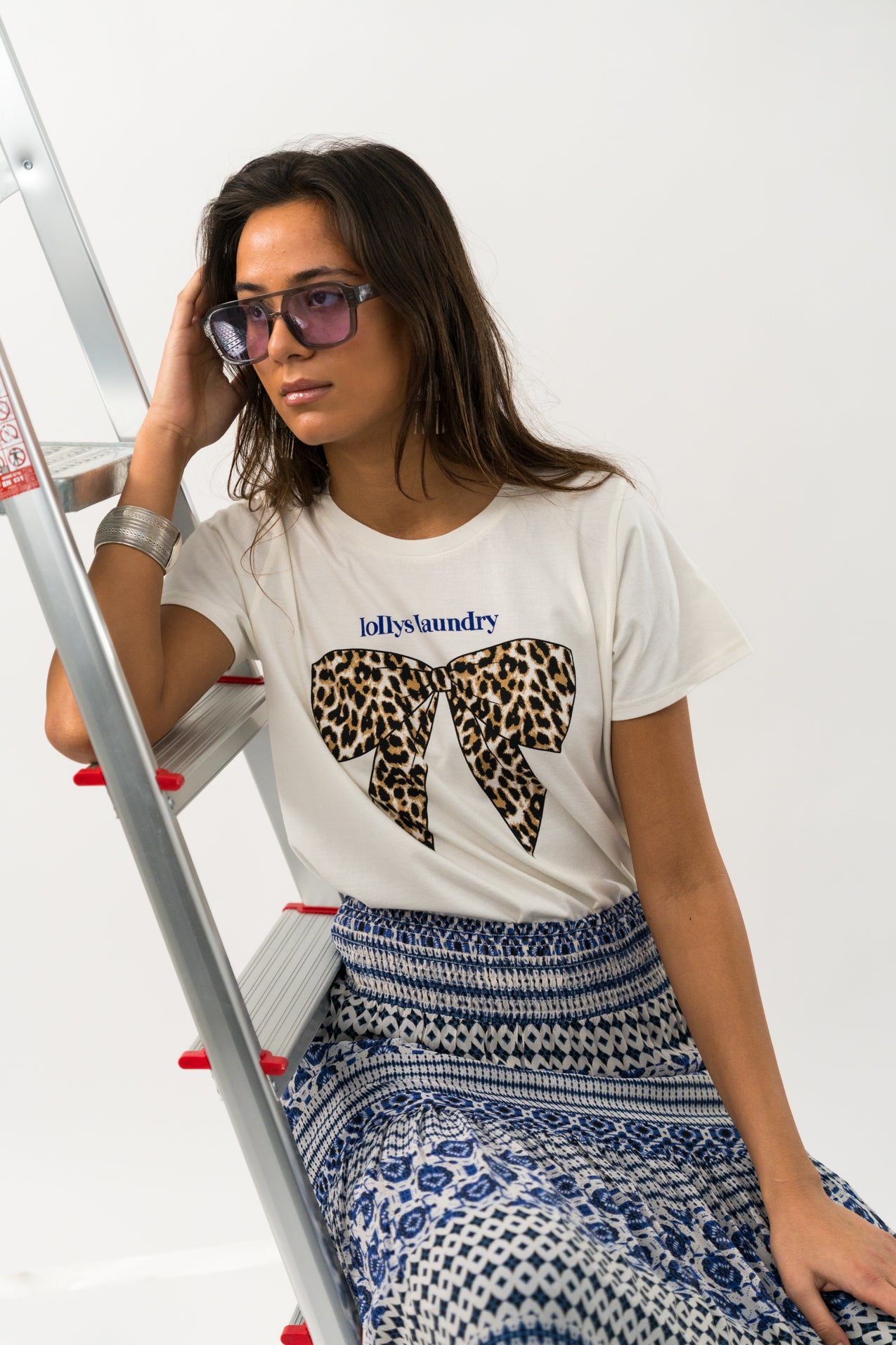 Roma Tee Leopard Bow