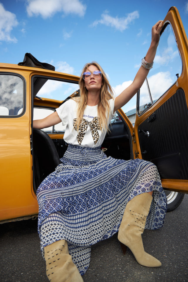 Roma Tee Leopard Bow