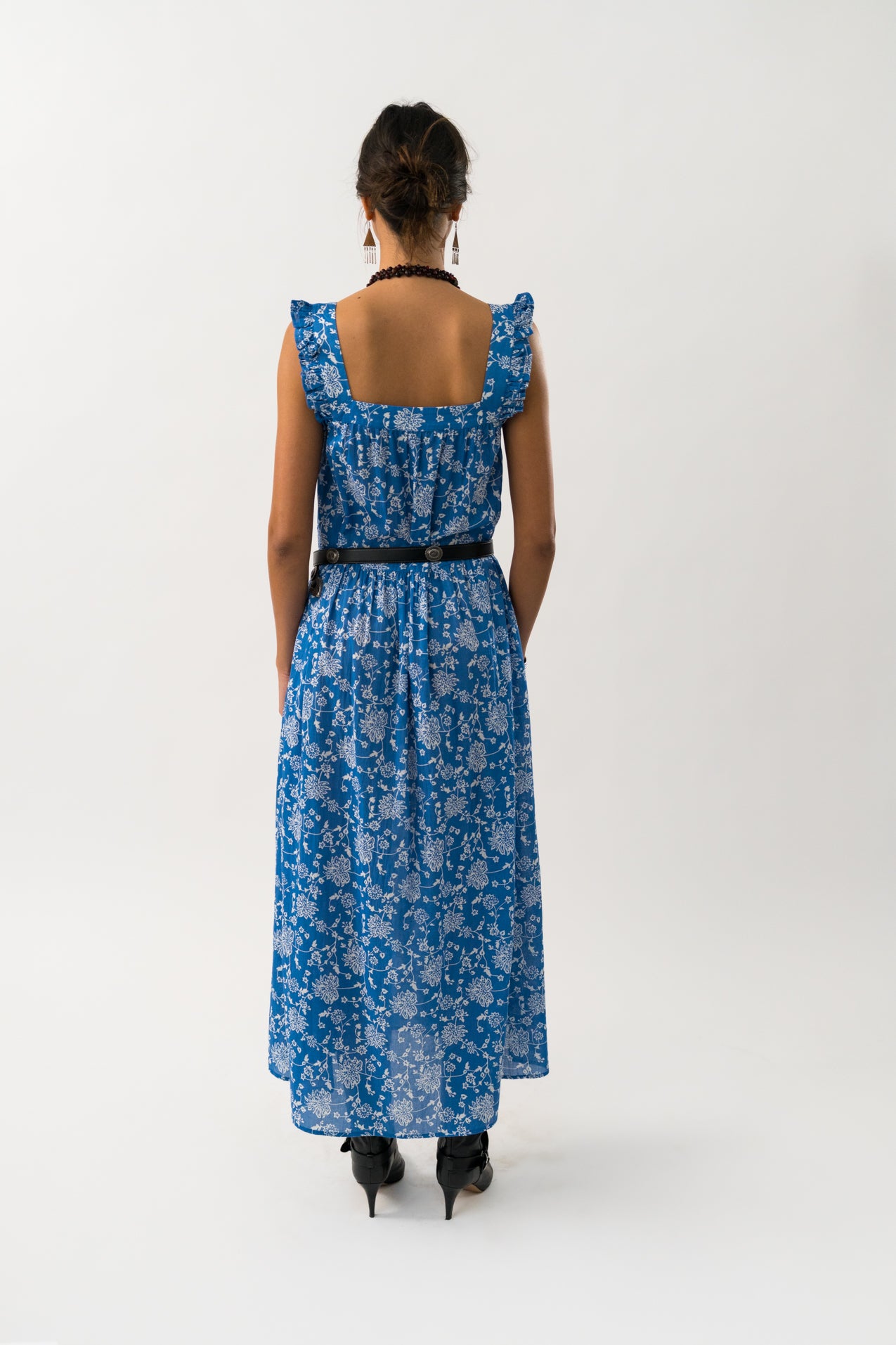 Bark Leather Belt Black