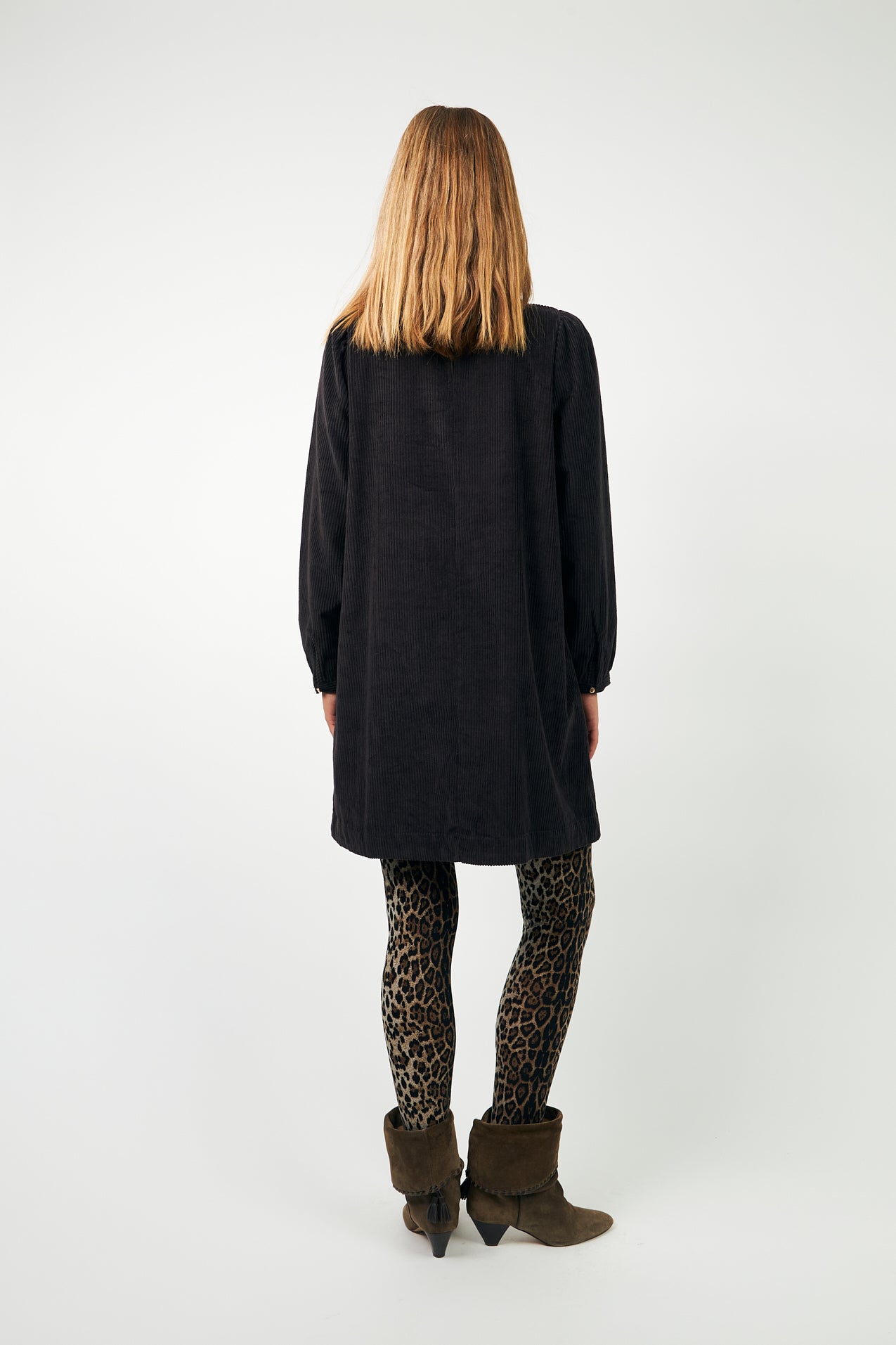 Carla Short Dress Dark Mocha