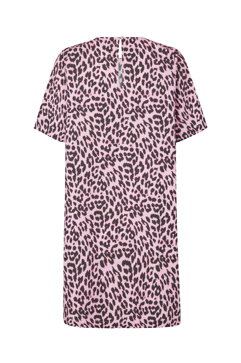 Carla Dress Pink Leopard