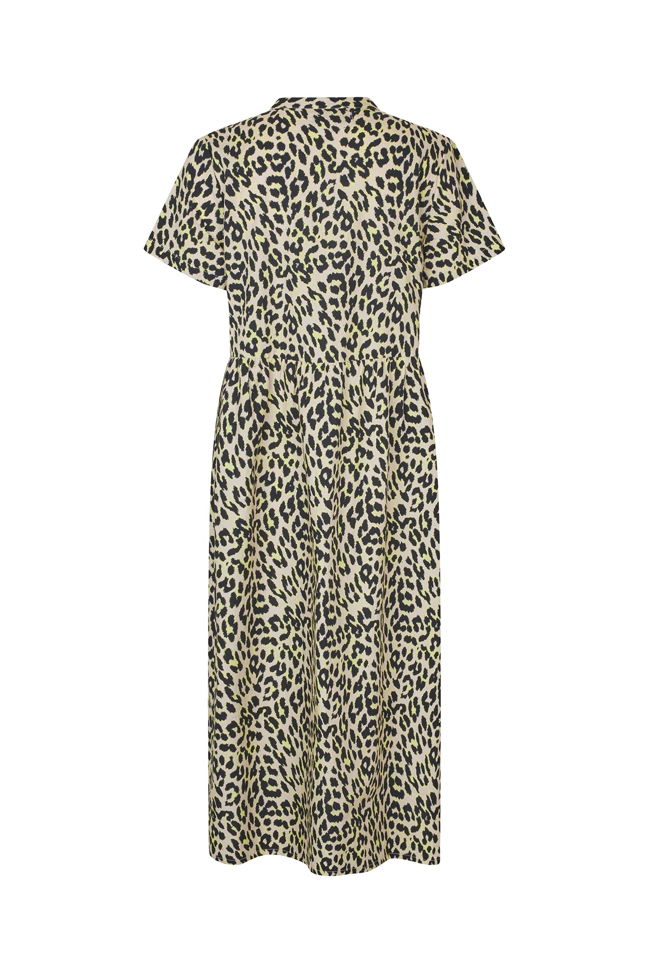 Aliya Maxi Dress Yellow Leopard