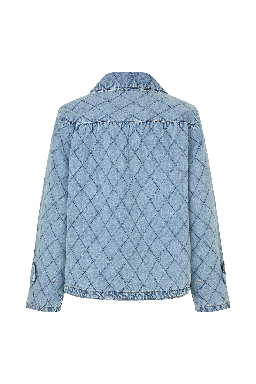 Viola Quilted Jacket Denim