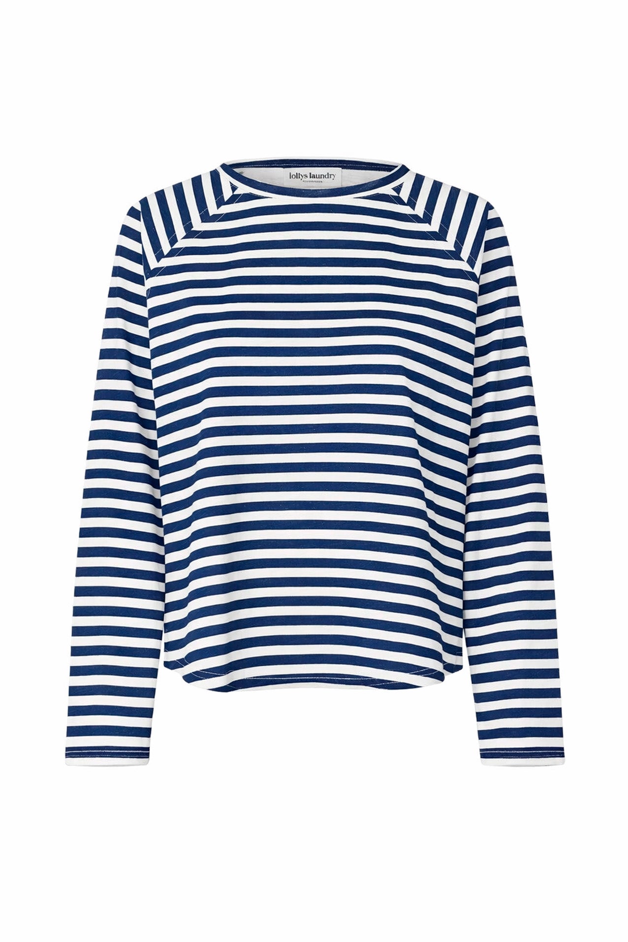 Liva Tee LS Dark Navy Stripe