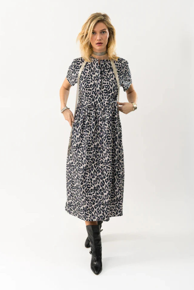 Aliya Maxi Dress Leopard