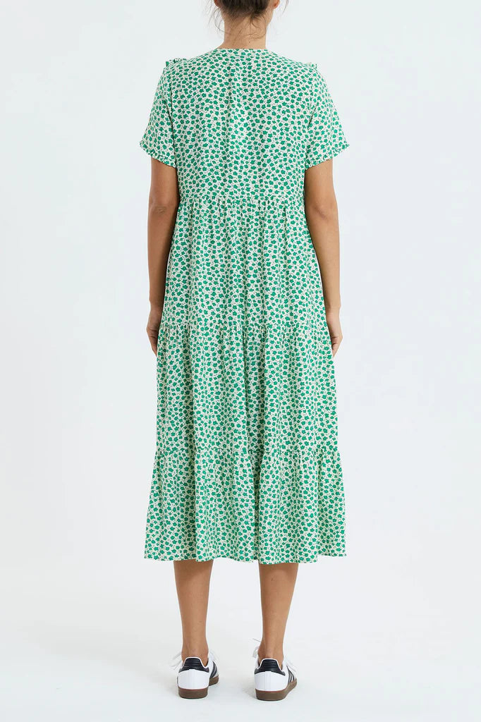 Freddy Dress Green Flower