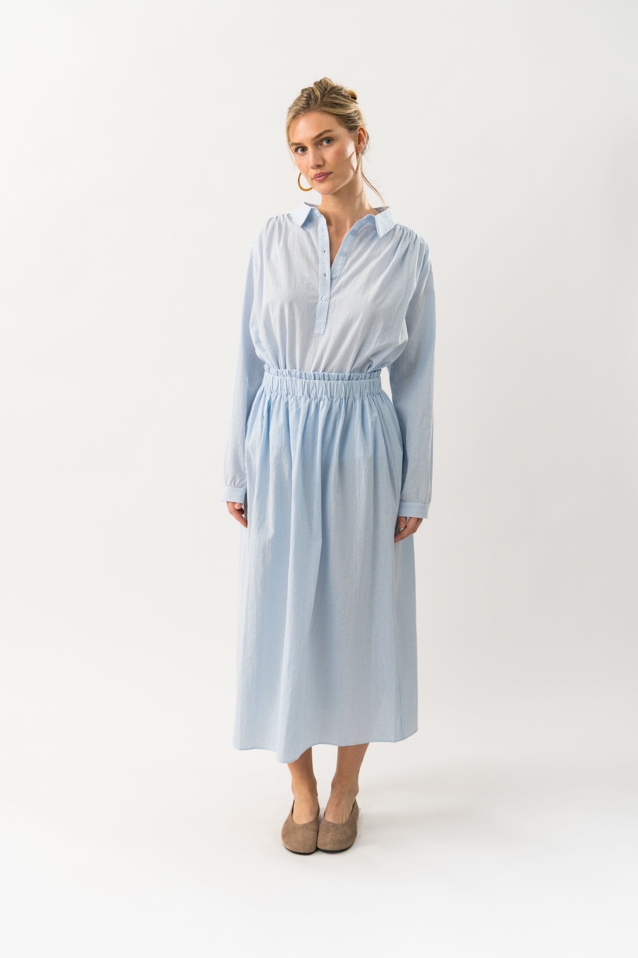 Lari Stripe Light Blue Shirt
