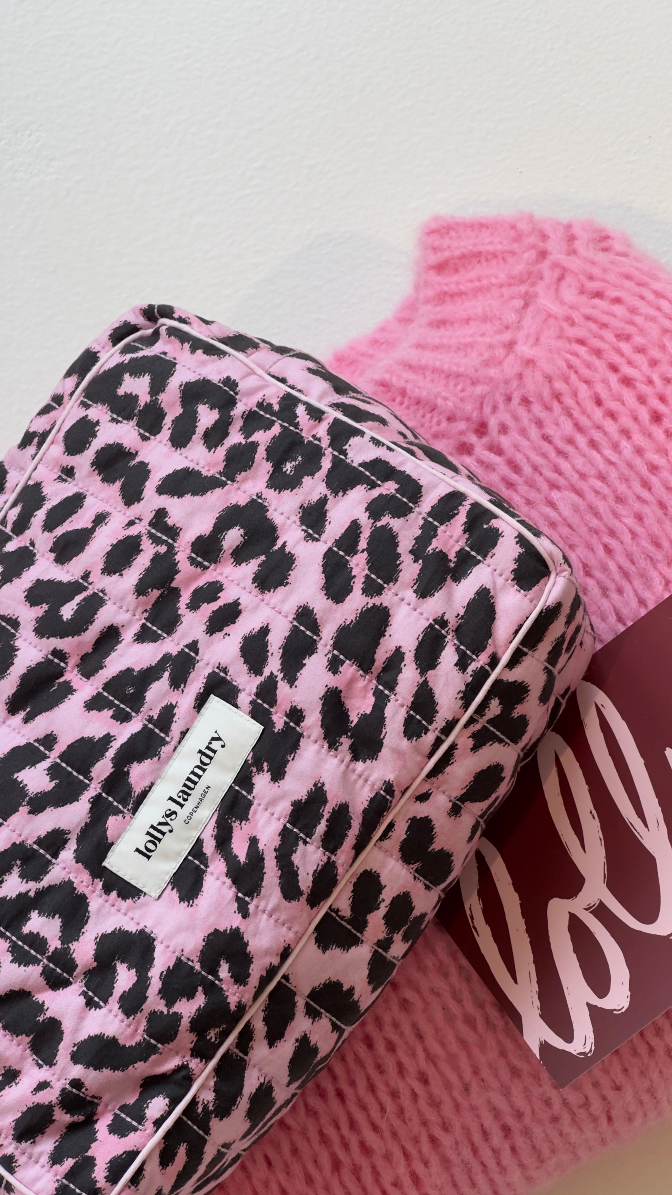 Sea Toiletry Bag Pink Leopard