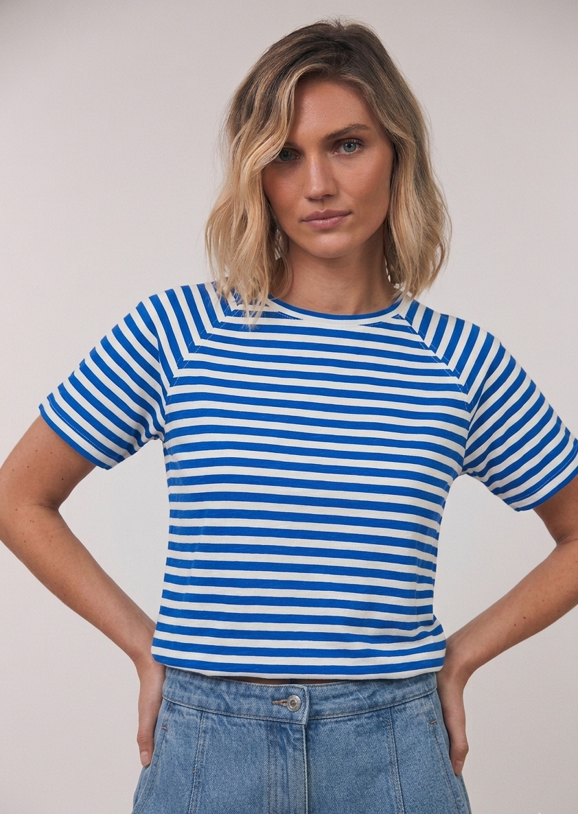 Liz Tee SS Neon Stripe