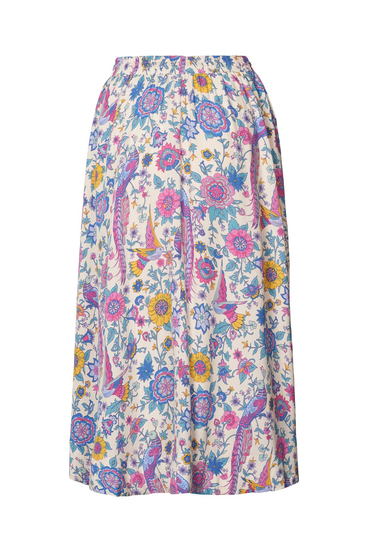 Bristol Skirt Multi Bird Print