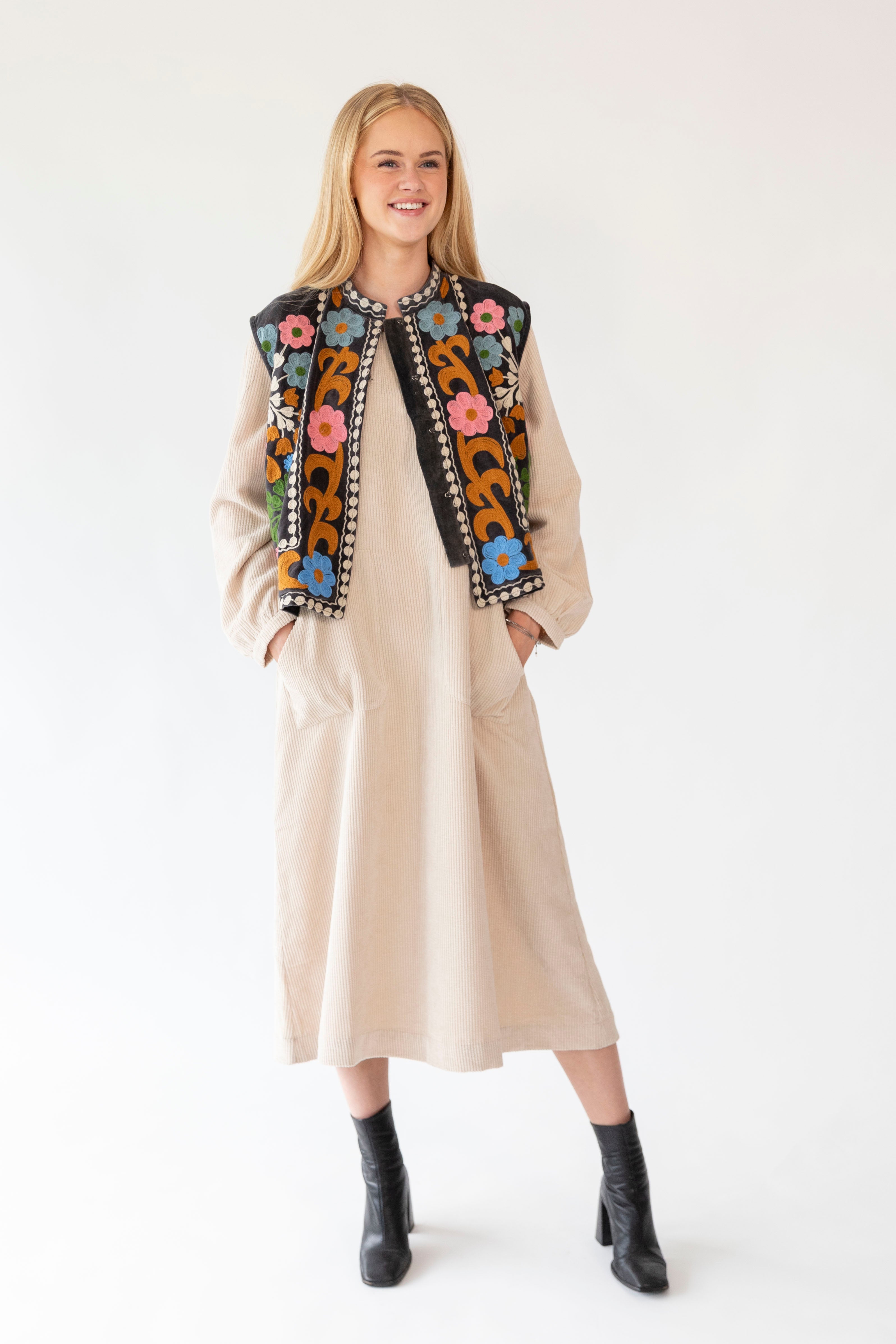 Lucas Midi Dress Sand