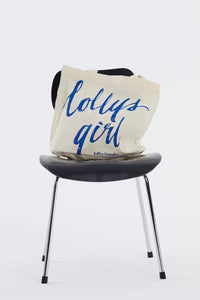 Tote Bag Lollys Girl Neon Blue