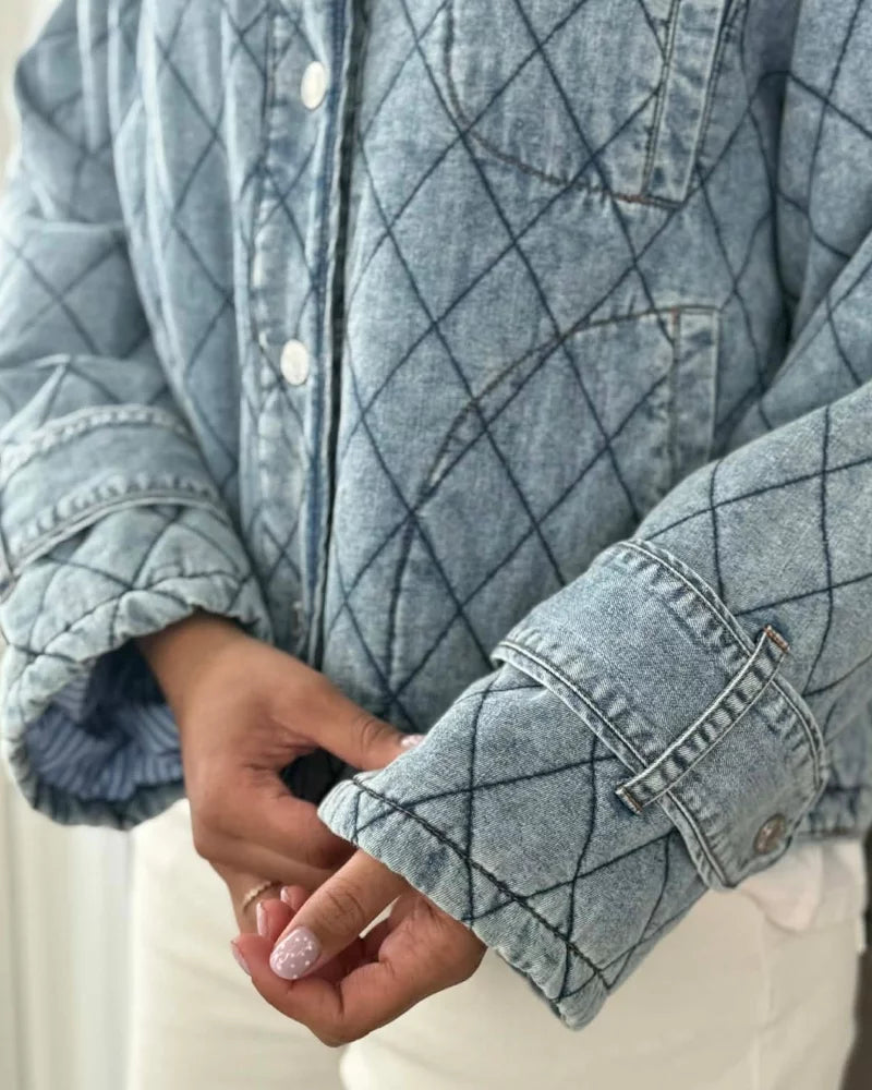 Viola Quilted Jacket Denim