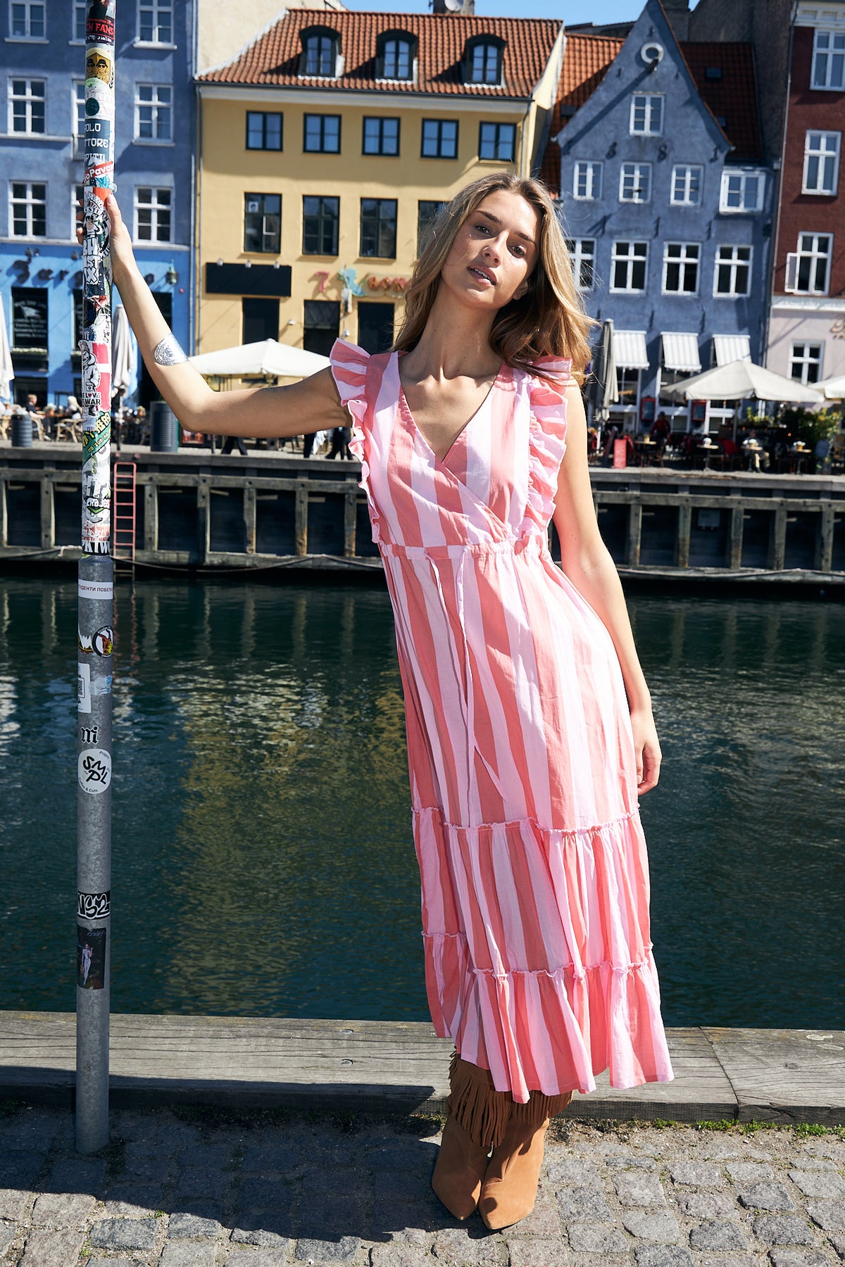 Samo Midi Dress Pink