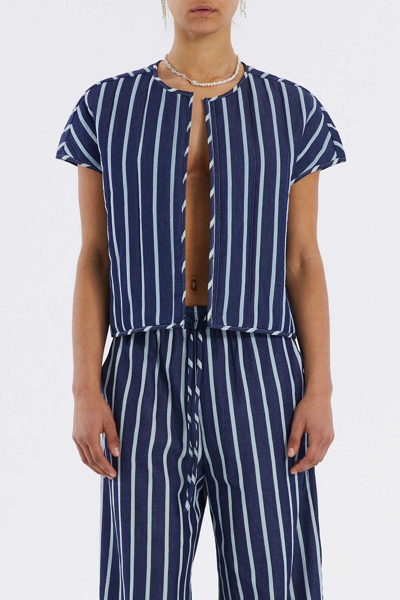 Hallie Vest Stripe