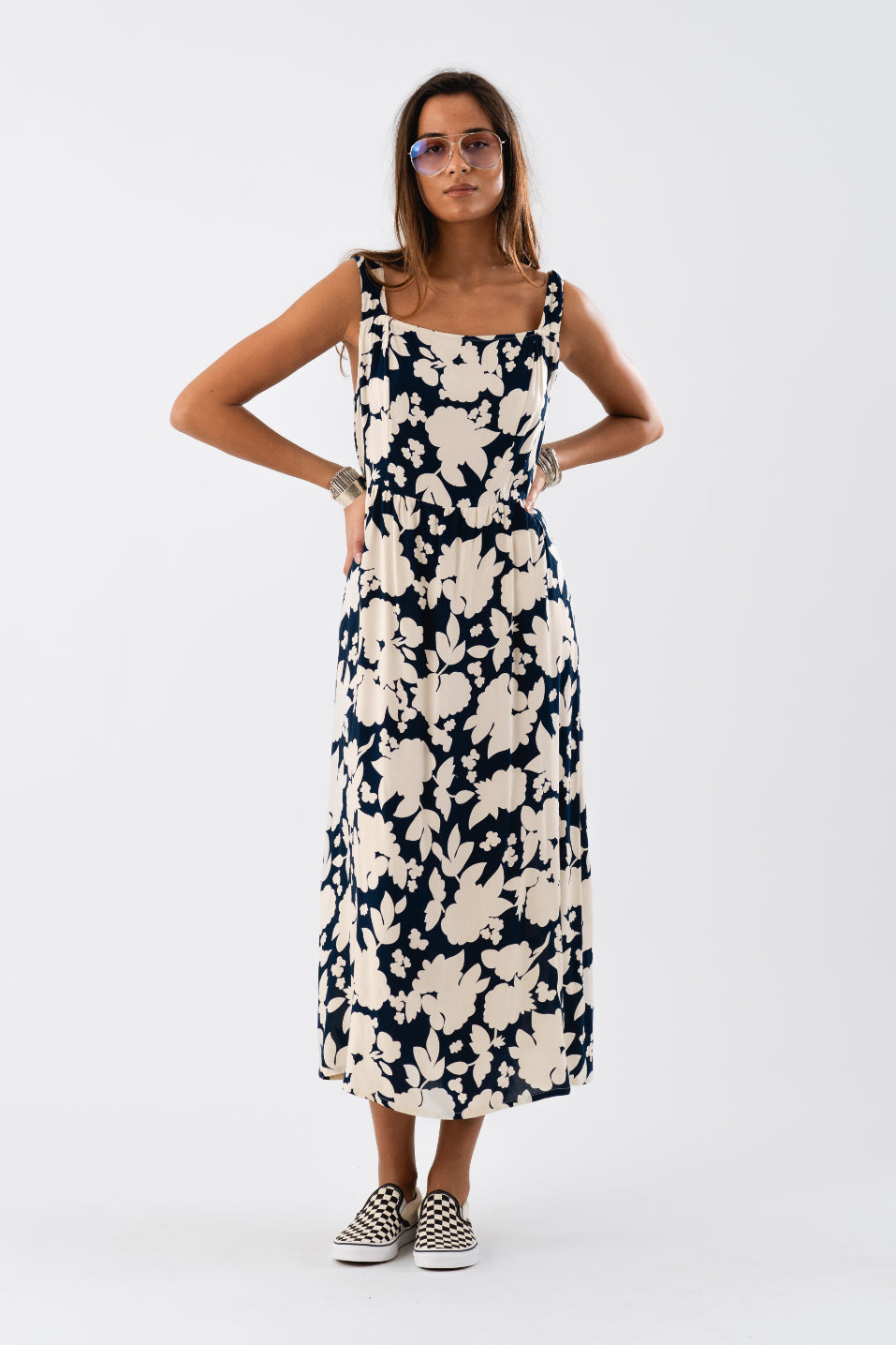 Evangeline Dress Flower Print