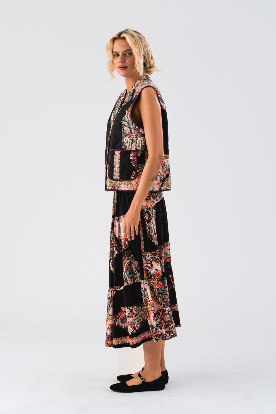 Morning Midi Skirt Flower Print