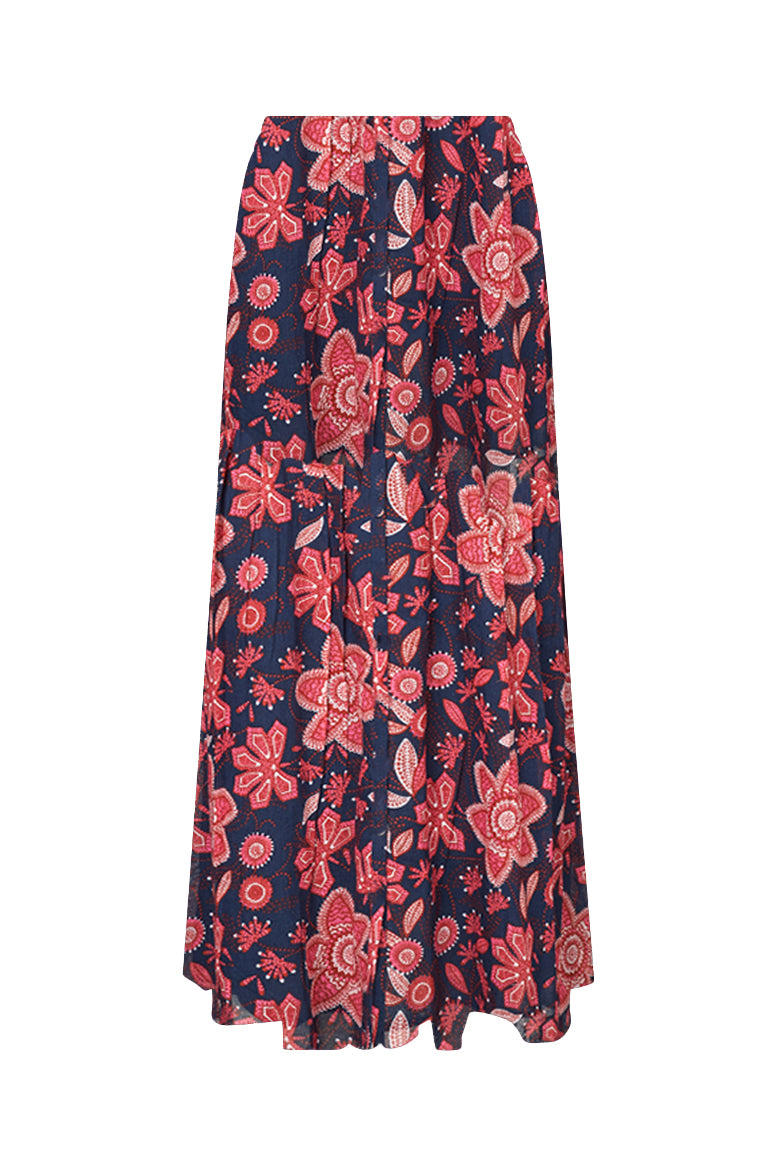 Sunset Maxi Skirt Graphic Print