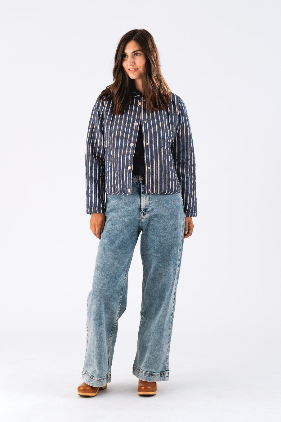 Emilia Jacket Blue Stripe