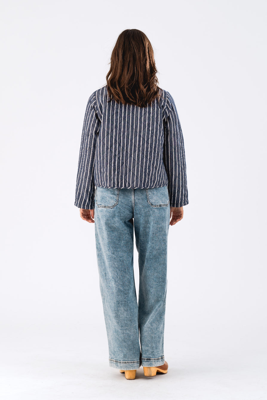 Emilia Jacket Blue Stripe