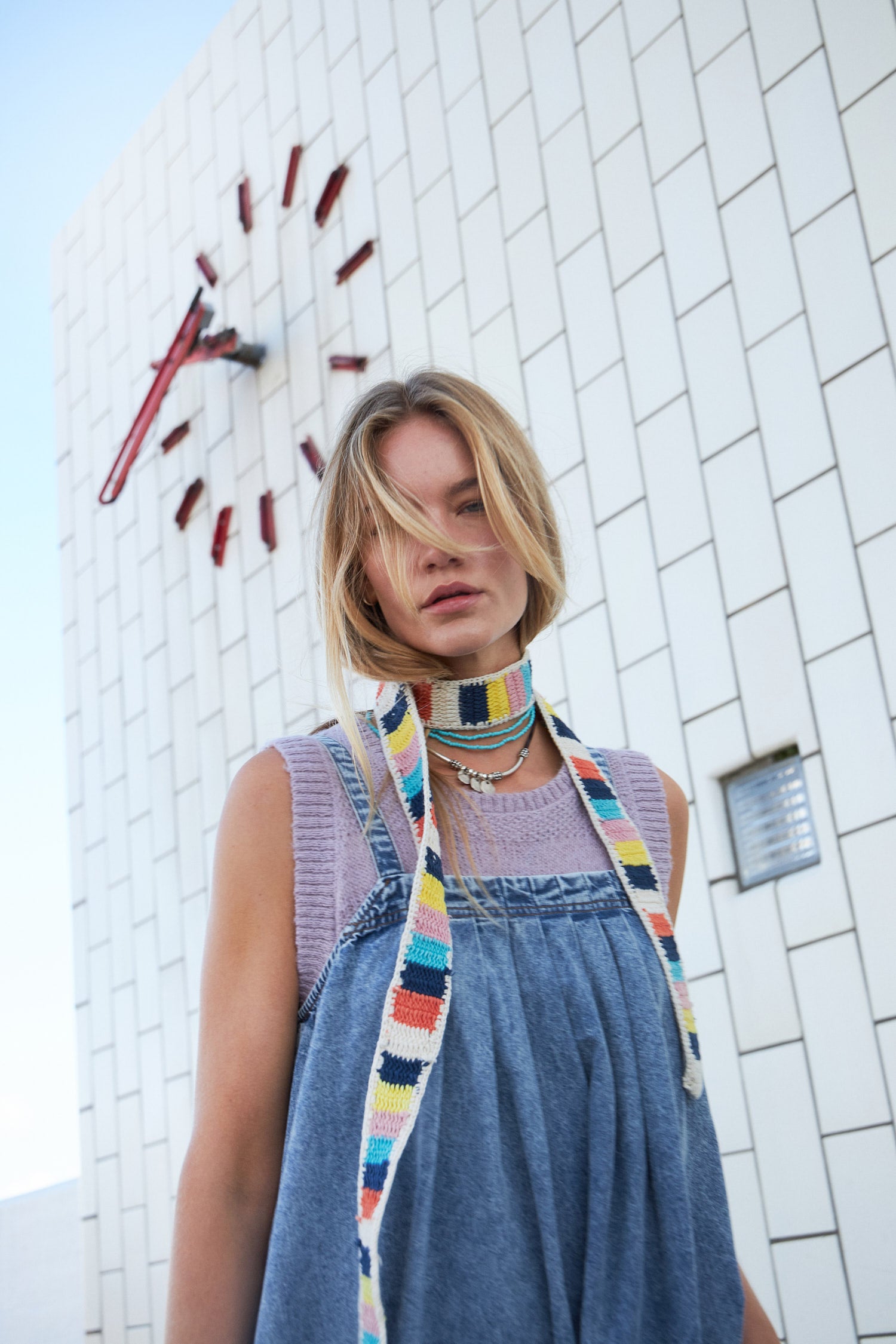 Lungo Maxi Dress Washed Denim