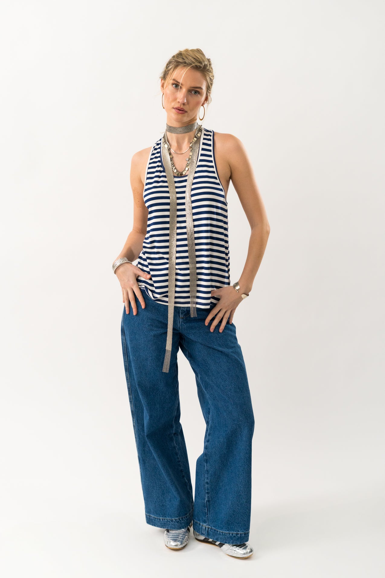 Als Top Blue Stripe