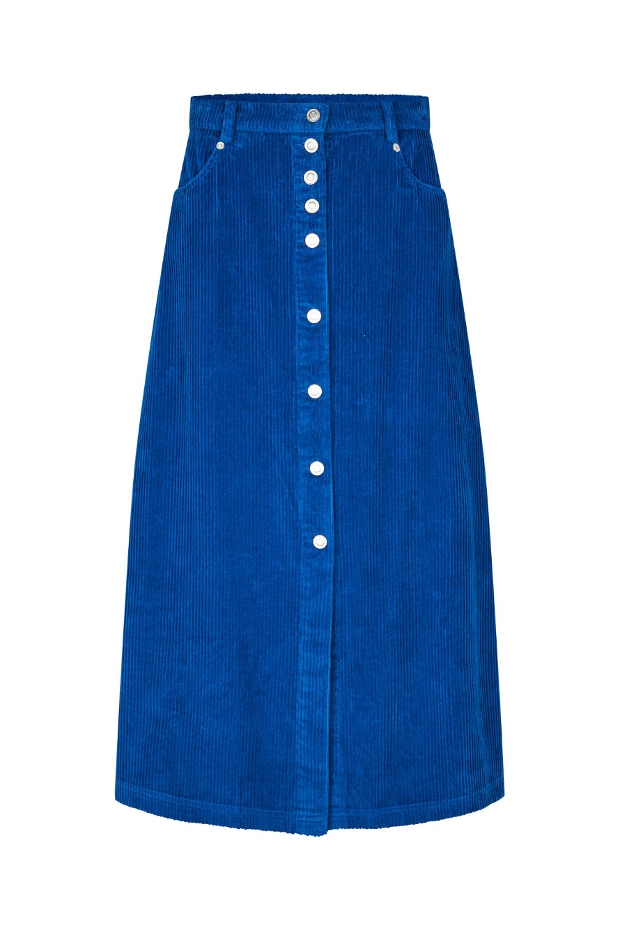 Una Maxi Skirt Neon Blue