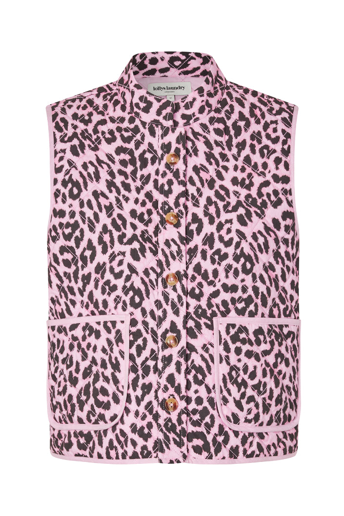 Cairo Vest Pink Leopard