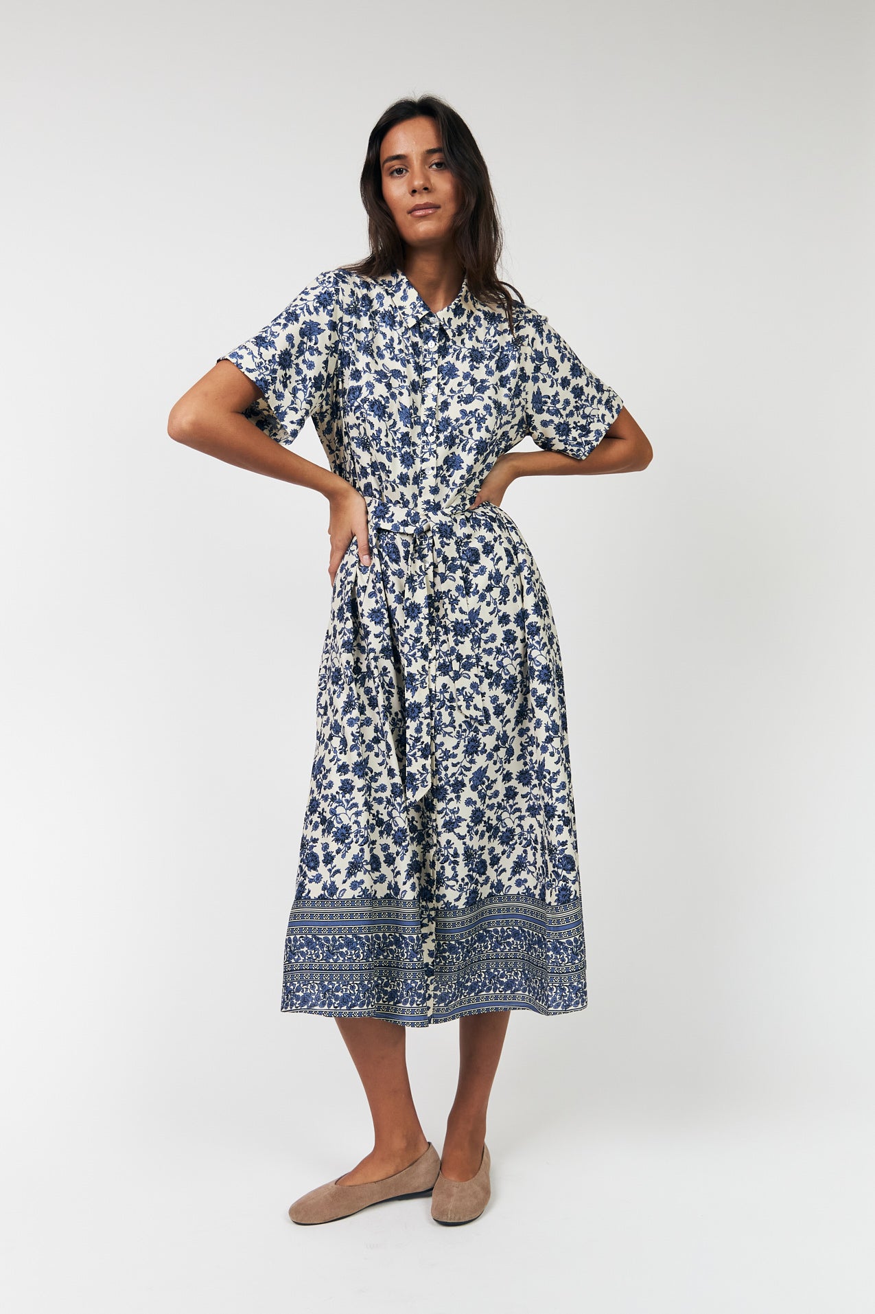 Blake Midi Dress Blue