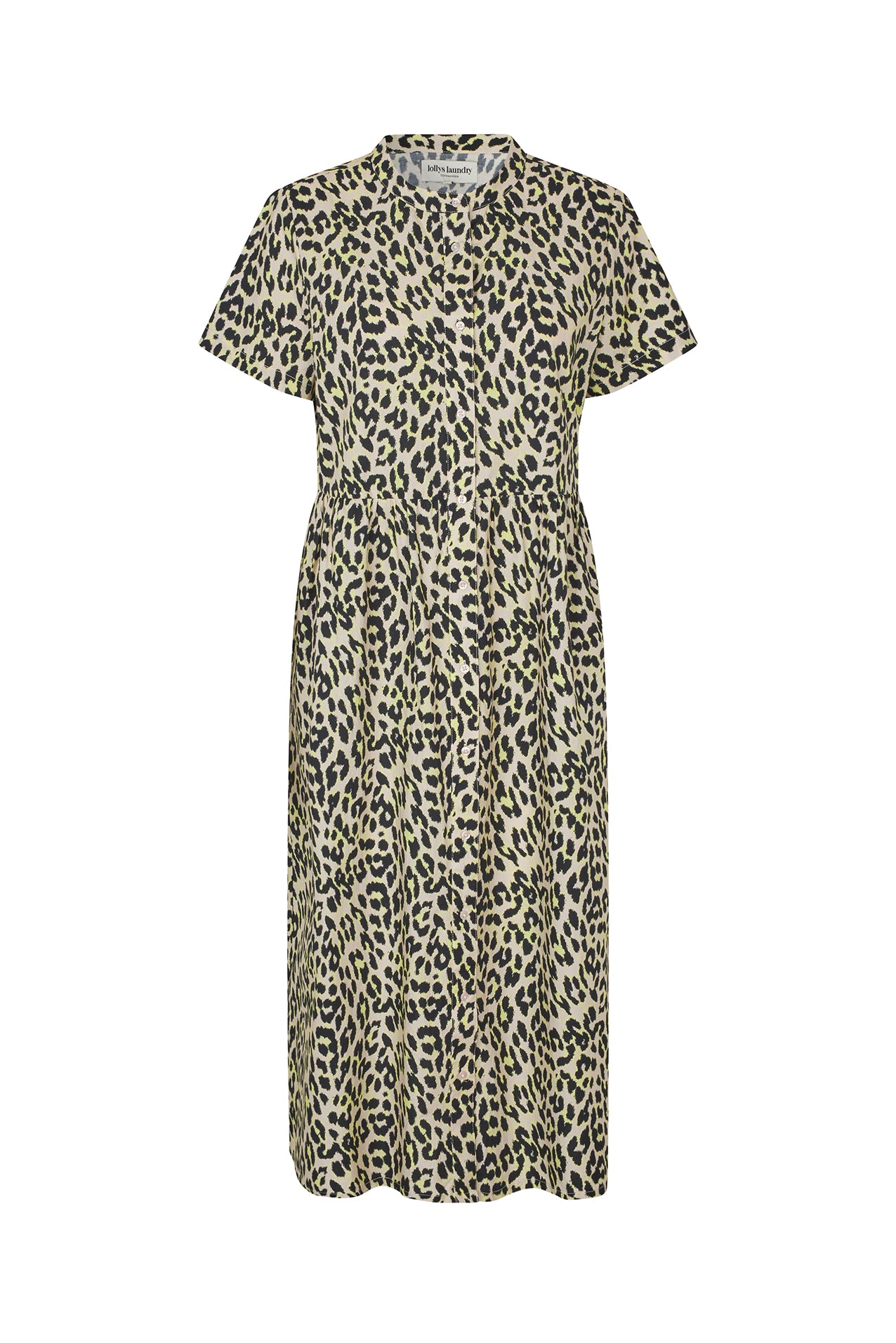 Aliya Maxi Dress Yellow Leopard