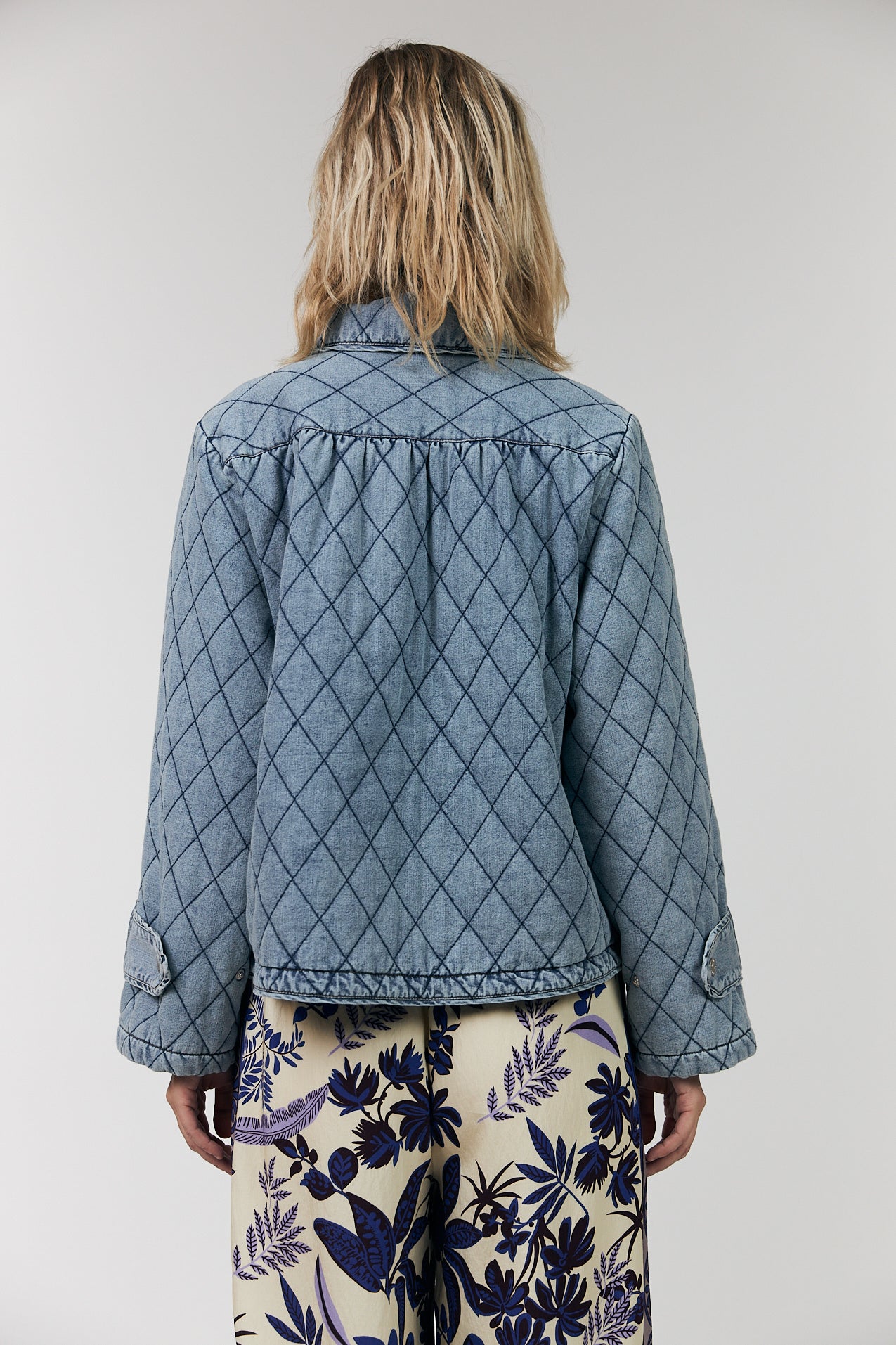 Viola Quilted Jacket Denim