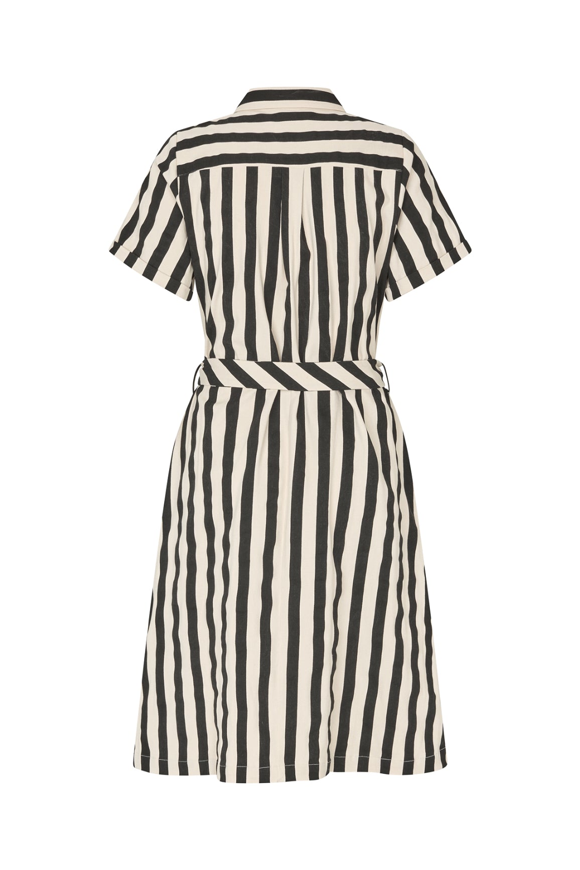 Tulle Midi Dress Black Stripe