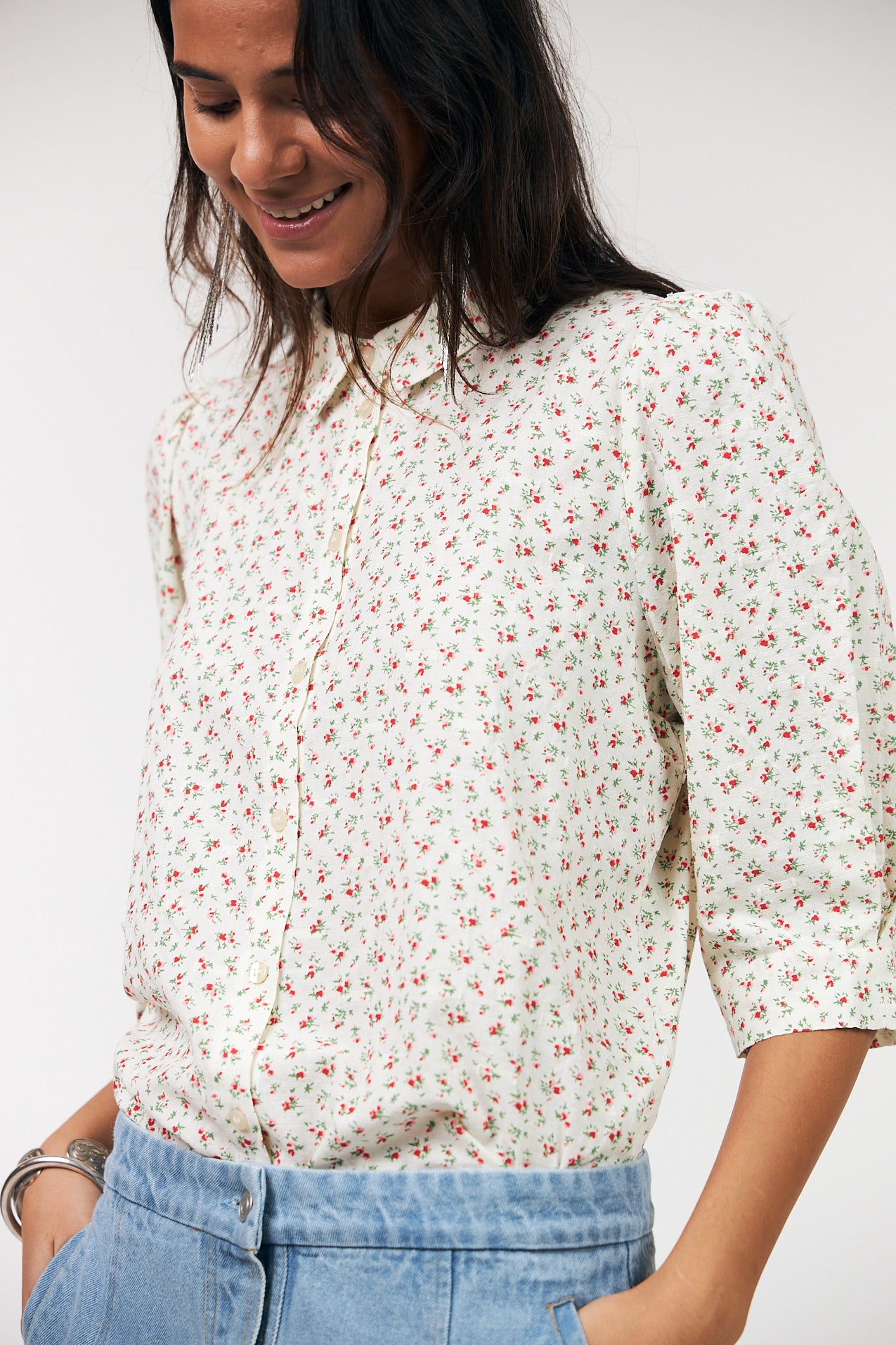 Bono Shirt Red Print
