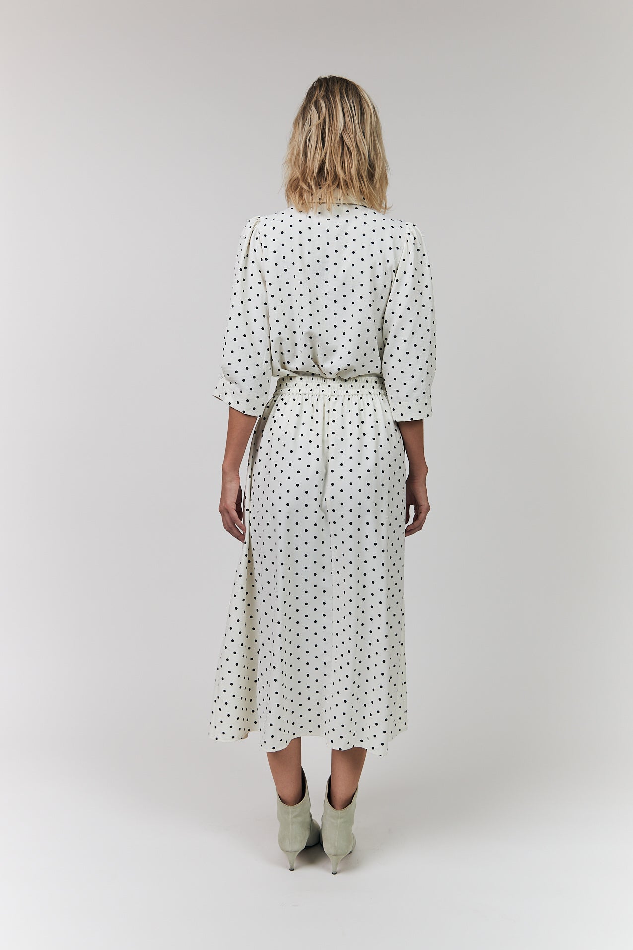 Akane Maxi Skirt Dot Print