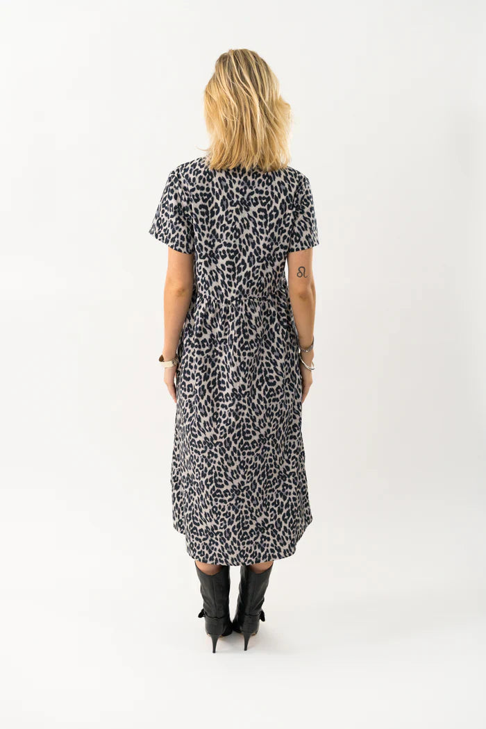 Aliya Maxi Dress Leopard