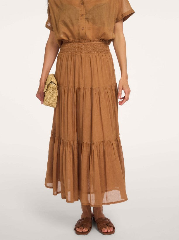 Diamond skirt Camel