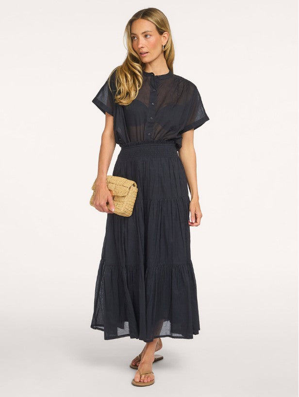 Diamond Skirt Washed Black