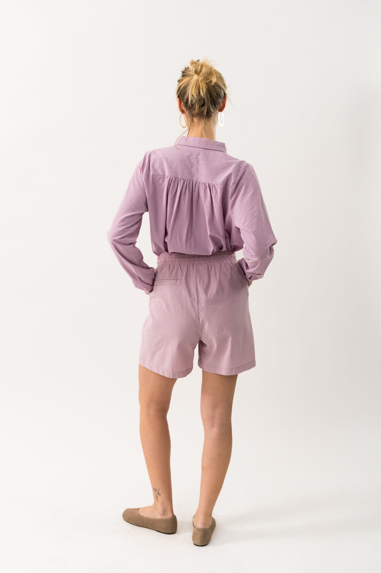 Lari Shirt Stripe Light Pink